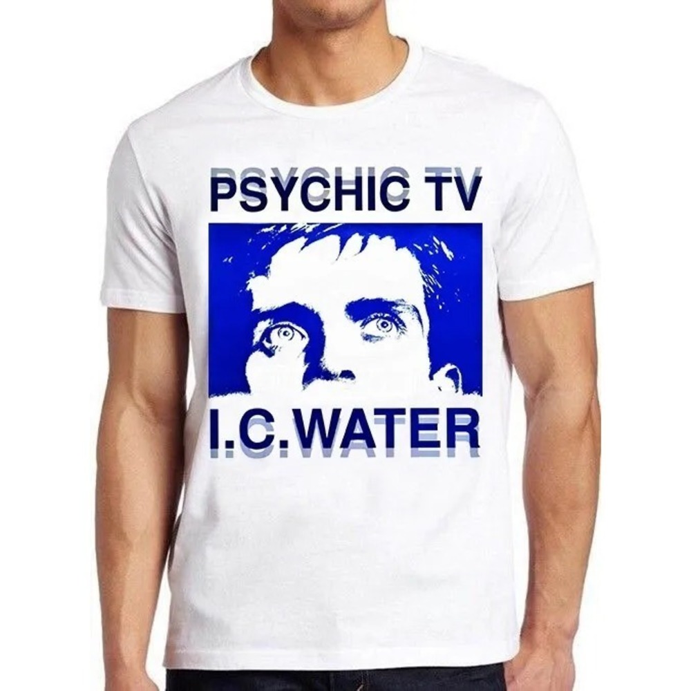 Psychic TV I.C Water Punk Rock Retro Music Top Tee T Shirt